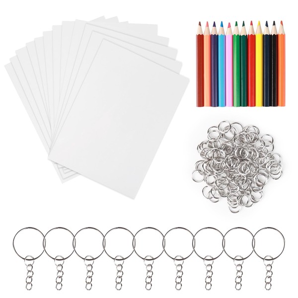 232 Pieces Shrink Art Paper Set, 20 Pieces Empty Shrinking
