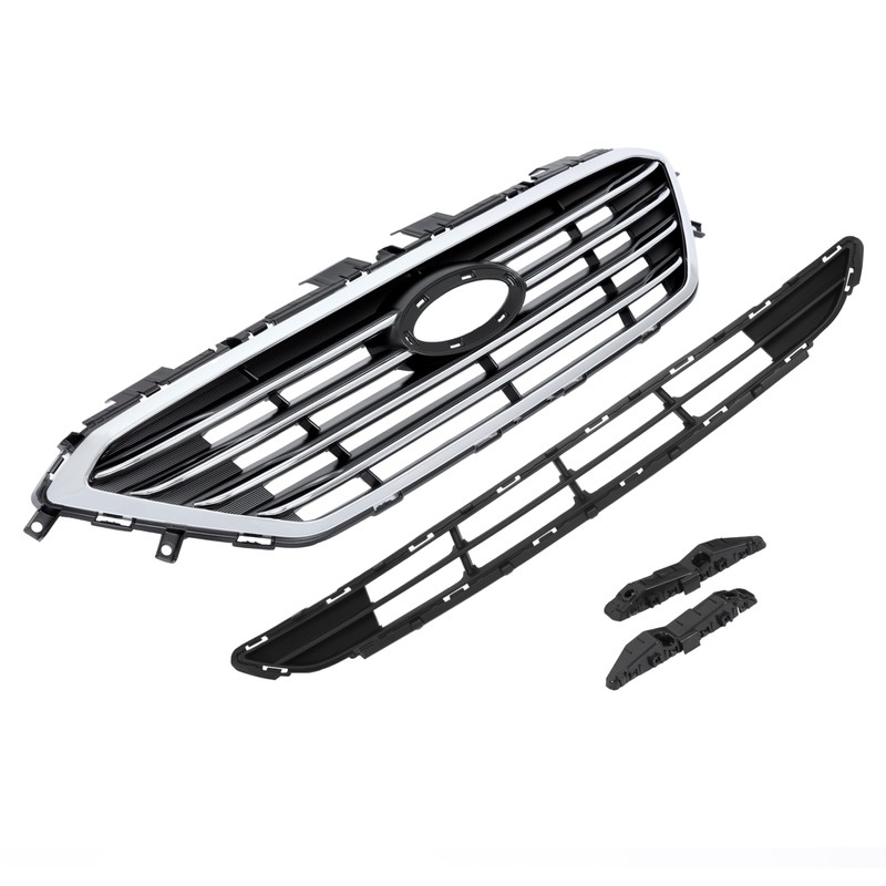 KUAFU Front Upper & Lower Grille & Bumper Bracket Compatible