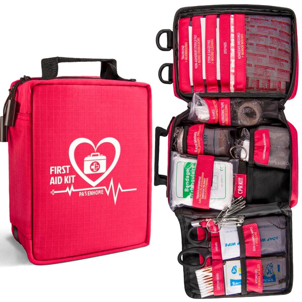 First Aid Kit, Trauma First Aid Kits with Labelled Compartments