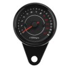 Qiilu Motorcycle Tachometer, Universal Motorcycle Backlight Tachometer, Tachometer, Aluminium Display