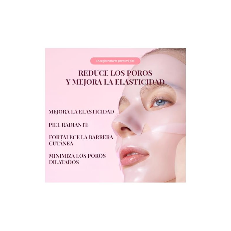 EQQUALBERRY Mascarilla Facial en Lámina Colágeno PDRN Péptidos