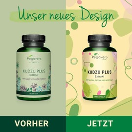 Kudzu Capsules | High-Potency 6000 mg Extract | Enriched with Oat Herb & Vitamin C | 8% Isoflavones | Lab-Tested | Vegan | Made in Germany
