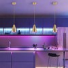Dijiahua Gold Battery Operated Pendant Lights Kitchen Island 3 Pack