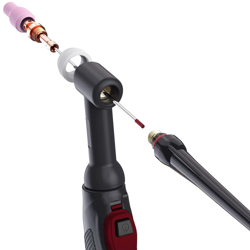 ARCCAPTAIN TIG Welding Tungsten Electrode 10-Pack 3/32"x 7"(Red - 2%