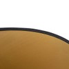 QAZQA Modern Cotton Lampshade Black 32I25I18 with Gold I Brass
