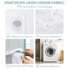 PILOTSHARK No Hook Waffle Weave Shower Curtain Set with Snap-in