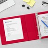 Standard 1.5-Inch 3-Ring View Binder, Red (58652)