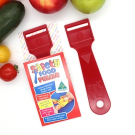 Safety Food Peeler, Kids Peeler, Children's Kitchen Utensils, Bladeless Peeler - Red