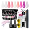 Kit Para De Uñas Polygel Completo Acrilicas Beaucat 18 Pcs