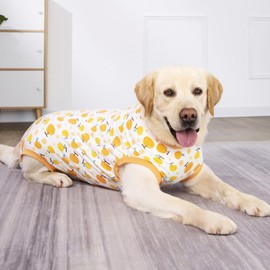 KUVEELA PET Large and Medium Dog Post-Surgery Outfit, For Female and Male Dogs, Post-Surgery Clothes, Dog Garment, Nursing Clothes, Pet Clothes, Elizabeth Collar, Spaying, Weaning, Wound Protection