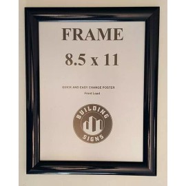 BUILDINGSINGS.COM Front Load Snap Poster/Picture Frame/Snap Frame Black, 8.5X11-REF24-1