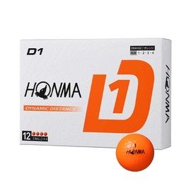Honma Golf 2024 Honda D1 Ball BT2401 Orange 1 Dozen (Pack of 12)
