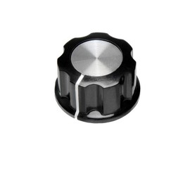 Potentiometer Knobs, 6mm Hole Diameter Potentiometer Knobs/Volume Amp Dial for 6mm Shaft Pot Aluminium Cap Knobs (Pack of 5)