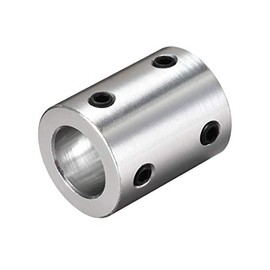 sourcing map 10mm to 12mm Bore Fixed Coupling Bolt L25XD20 Aluminum Alloy Shaft Coupling Connector Motor Accessories