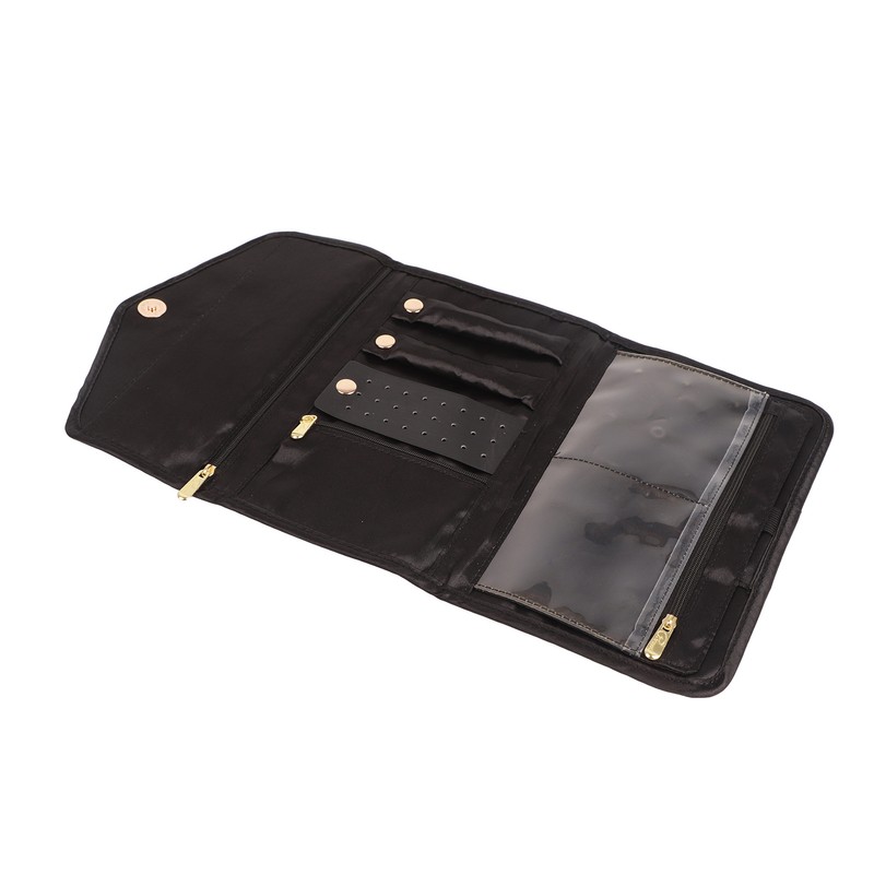 Travel Jewelry Case Foldable Portable Stain Proof Waterproof Gold Pattern