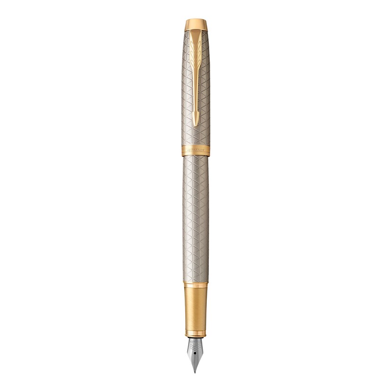 Parker IM Fountain Pen | Premium Warm Silver | Fine