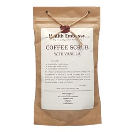 Health Embassy Coffee Scrub with Vanilla (Peeling, Body Scrub), 150g