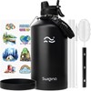 Swigina [2-IN-1 LID] Gallon Insulated Water Bottle with Silicone Boot