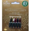 Leisuregrow 6V Multi Coloured Replacement Christmas Tree Bulbs Lamps G1