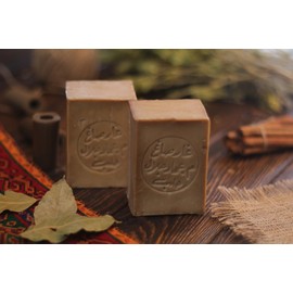 Aleppo Soap 5% (Pack of 2) - Traditional Product by Hand in Turkey 100% Natural Soap for Care and Hygiene of Body and Face