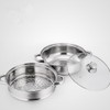 Yamde 2 Piece Stainless Steel Stack and Steam Pot Set