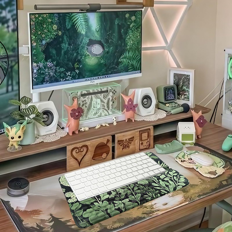 Computer Keyboard Stand Pad with Wrist Rest Easy Typing Sage