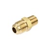 sourcing map Brass Pipe Fitting, 3/8 SAE Flare to 1/4NPT