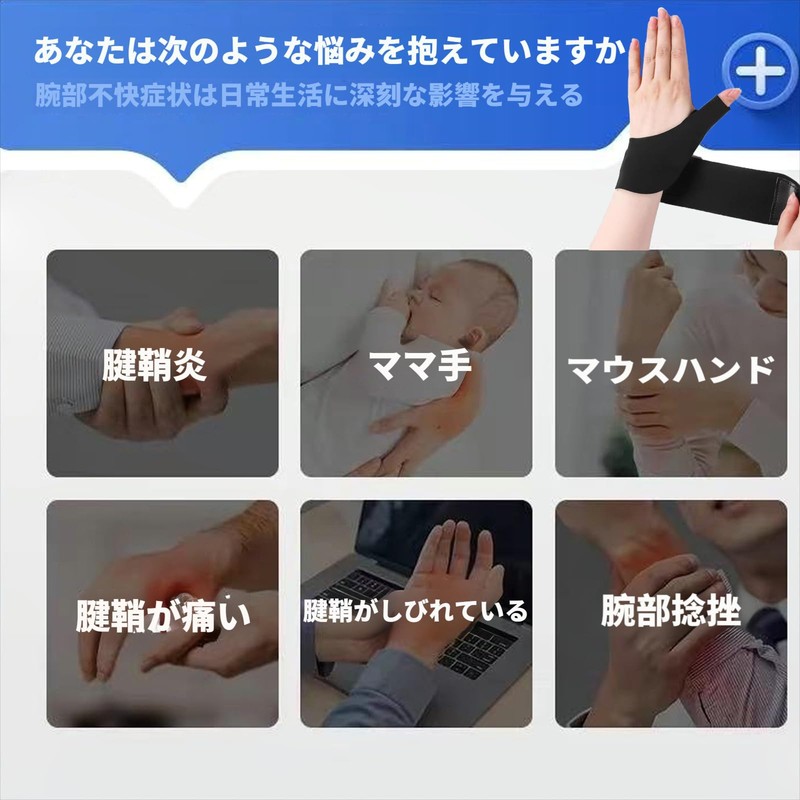Clcyricher Thumb Wrist Support, For Right Hand, One Size Fits