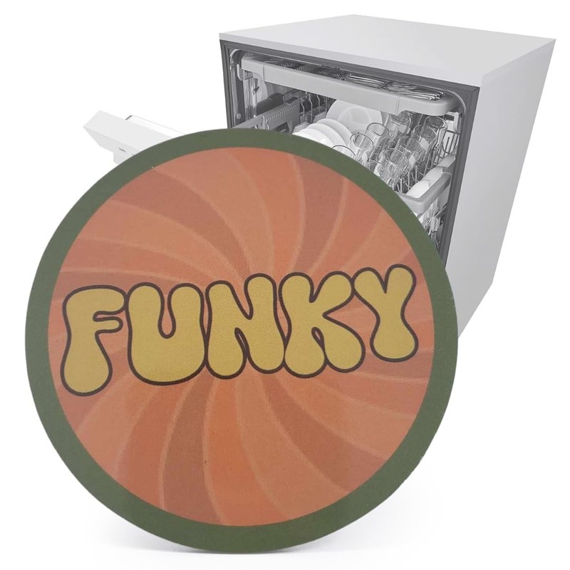 Funny Kitchen Gadgets Clean and Dirty Sign for Dishwasher, Retro