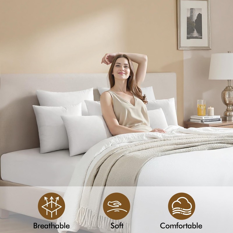 MIULEE 16x36 Inch Pillow Insert, Throw Pillow for Bed Sofa