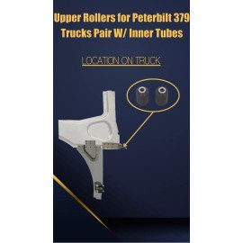 Unbranded Peterbilt 379 Upper Hood Roller Pair (With Inner Tubes)