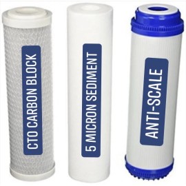 Usawatersupply Fits MaxWater Whole House Anti-Scale Water Filter Replacement Kit Sediment & CTO