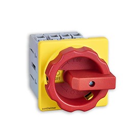 Sontheimer Main Switch 16 A 4-Pin 7.5 kW Type: NLO16/3E/Z33, Emergency Off/Red/Yellow