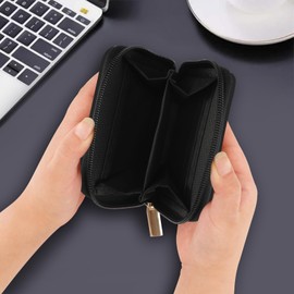 Viojrlly Small PU Leather Wallet for Women, Compact Wallet for Women, Multiple Compartments, Wallet for Women, Wallet with Card Slots and Zipper Coin Pocket, Little Daisy, Compact and simple