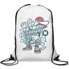 Cartoon Style Grocery Store Trolley Shop Gym Sack Casual Drawstring
