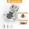 Furniware 10 Pack 3/8 Inch Overlay Soft Close Hinges for