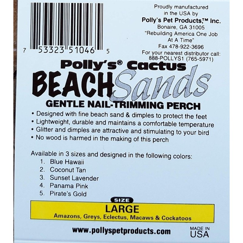 Polly's Beach Sands Bird Perch, Large