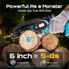 Seesii Mini Chainsaw, 6-inch Mini Chainsaw Cordless, Handheld Electric Power