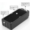 Cooling Radiator Double Layers 8 Pipes G1/4 Thread Double Fans