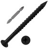 WenSilon(30 PCS) 3/16" x3-3/4 Black Concrete Screw Anchor Black Flat