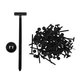 ALLY-MAGIC Cable Ties, Reusable Cable Ties, Pack of 50 Universal Cable Tie Holders, UV-Resistant Nylon Holder, Universal Use for Car, Household Repair Machines E9-KKZD