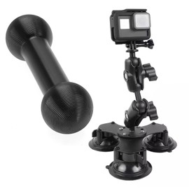 17 mm to 17 mm Composite Ball Adapter for Industry Standard Ball Double Base Arm Mounting Arms Aluminium Alloy 17 x 58 mm Industry Standard Compatible with Garmin GPS Mounts