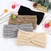 DRESHOW Women Warm Knitted Headband Winter Ear Warmer Crochet Head