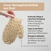 Niyok® Massagehandschuh aus Sisal • Sanfte Reinigung & Massage für