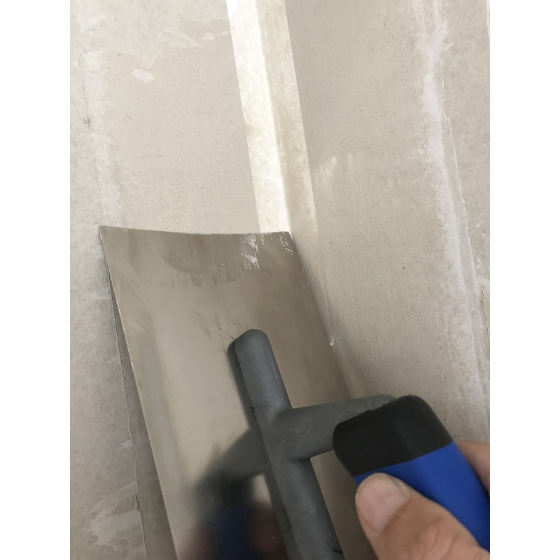 DEWEPRO Drywall smoothing trowel concave including Knauf Kurt joint cover