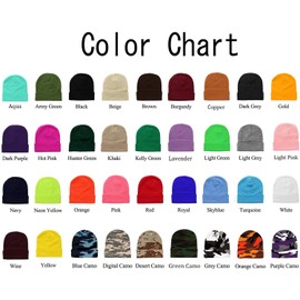 Falari Men Women Knitted Beanie Hat Cap Warm Solid Color (1pc White)