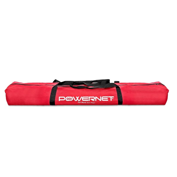 PowerNet Baseball Softball Net Replacement Bag ONLY | Fits 7x7 Practice Net Systems | Heavy Duty Canvas | Team Colors | Industrial Strength Zipper | Dual Shoulder Straps (Red)