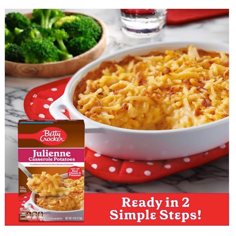 Betty Crocker Julienne Casserole Potatoes 4 oz (Pack of 4)