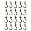 Pack of 20 Vintage Screw Hooks Retro Wall Hanging Hooks