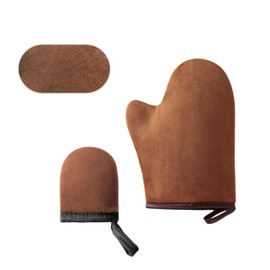 Norhogo 2 Pieces Self Tanning Mitt, Selbstbräunungsfäustling, Handschuhapplikator ohne Sonne, für Selbstbräunungsgel, Bräunungsöl, Creme
